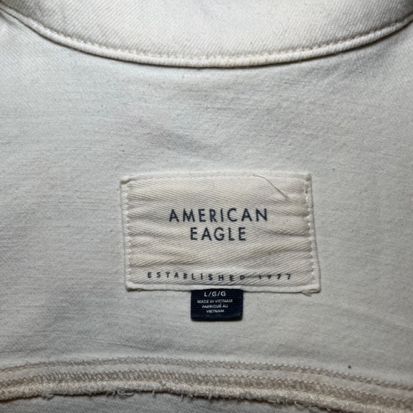 American Eagle Jean Vest Zip up - Picture 3 of 3